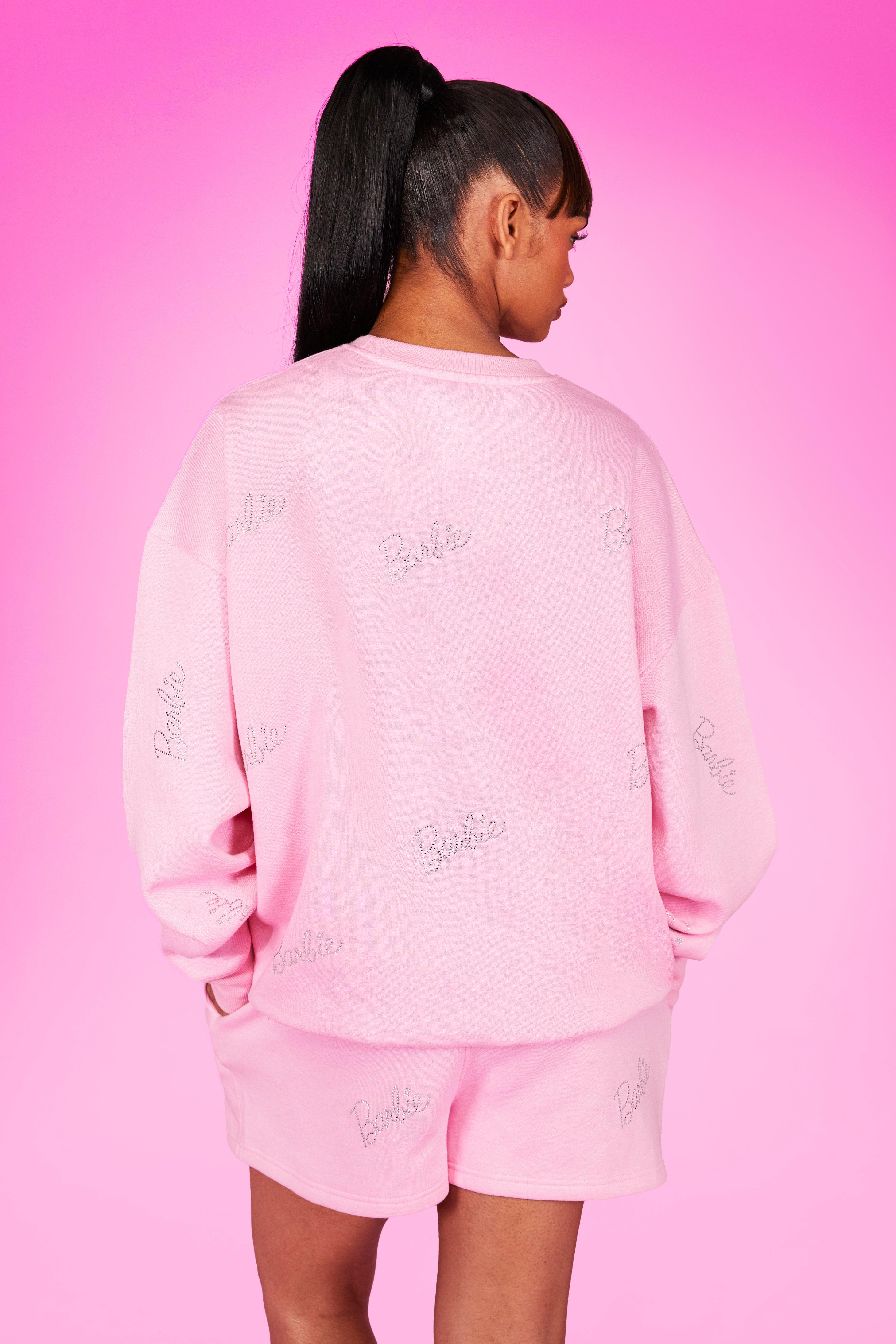 Pink cheap barbie sweatshirt